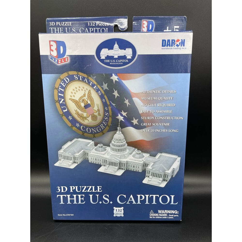 NIB The US Capitol 3D Puzzle by Daron Cubic Fun Washington DC